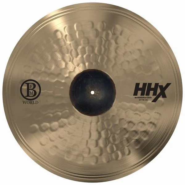 Sabian 22" HHX BFM World Ride Cymbal vooraanzicht