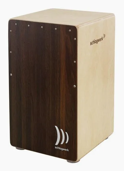 Schlagwerk CP408 2inOne Cajon Dark Oak vooraanzicht