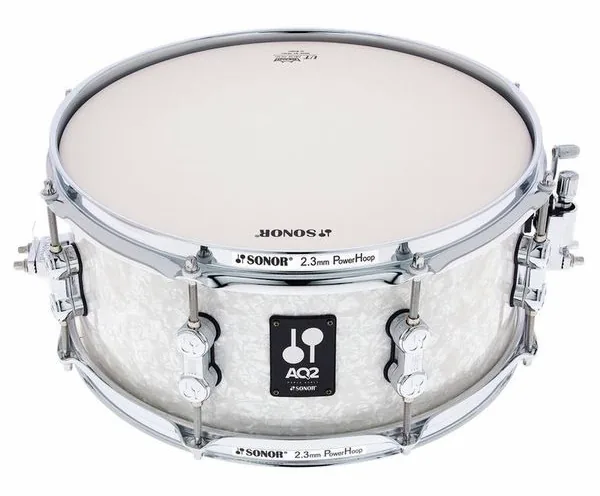Sonor 13"x06" AQ2 Snare Drum WHP vooraanzicht