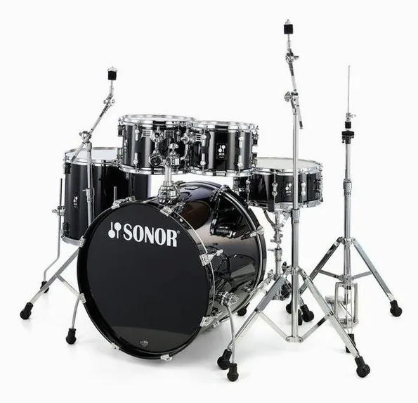 Sonor AQ1 Studio Set Piano Black vooraanzicht