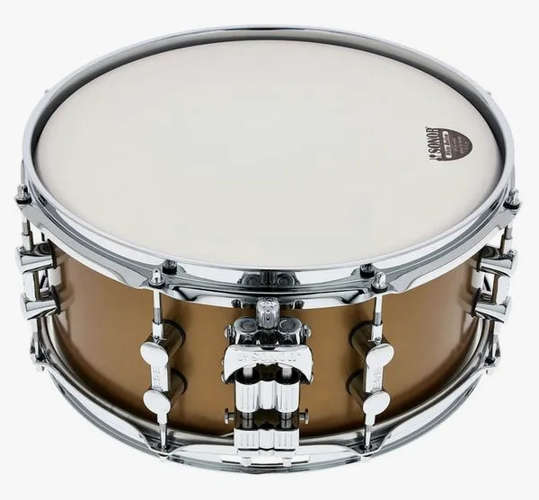 Sonor SQ1 13"x6" Snare Satin Gold detail 4