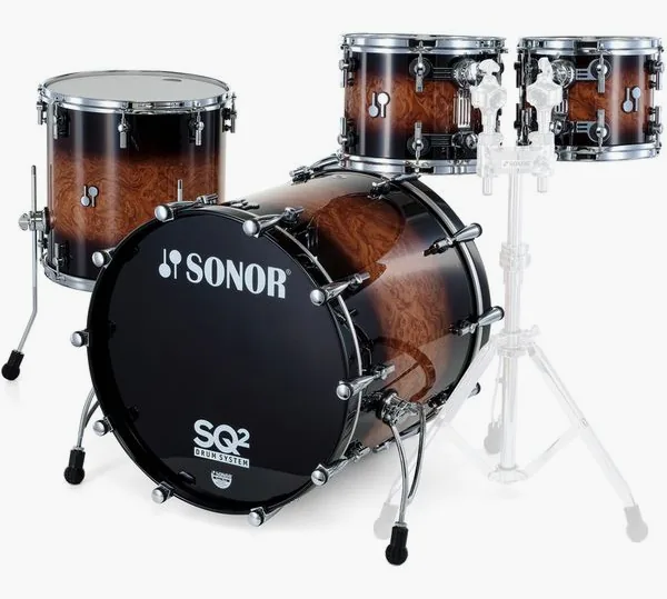 Sonor SQ2 Beech Walnut Brown Burst vooraanzicht