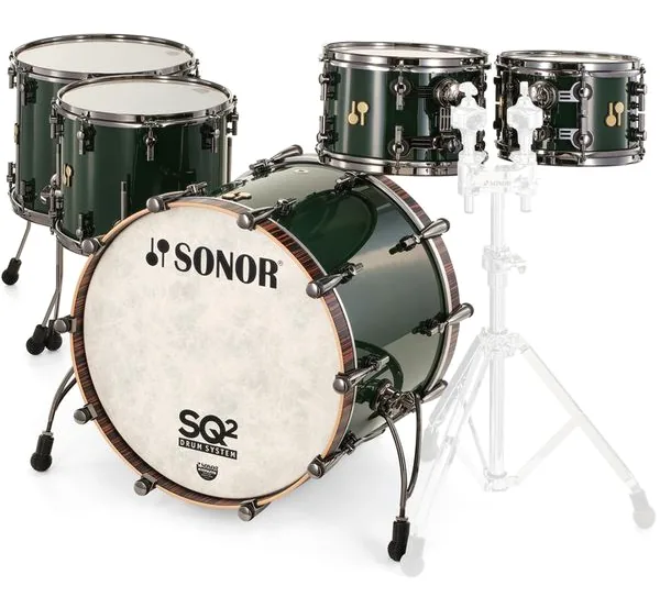 Sonor SQ2 Set 2up2down Birch Green vooraanzicht