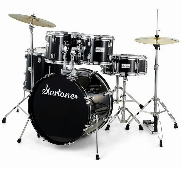 Startone Star Drum Set Studio -BK vooraanzicht
