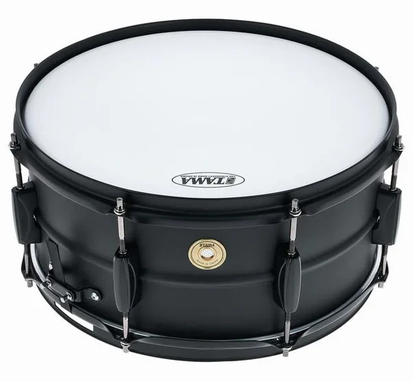 Tama 14"x6,5" Metalworks Bl. Steel vooraanzicht