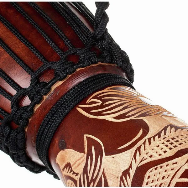 Terre Djembe Carved Dragon 40cm detail 5