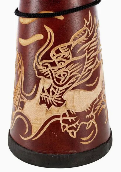 Terre Djembe Carved Dragon 50cm detail 5