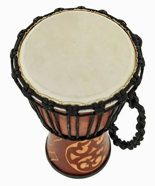 Terre Djembe Carved Ornament 40cm detail 4