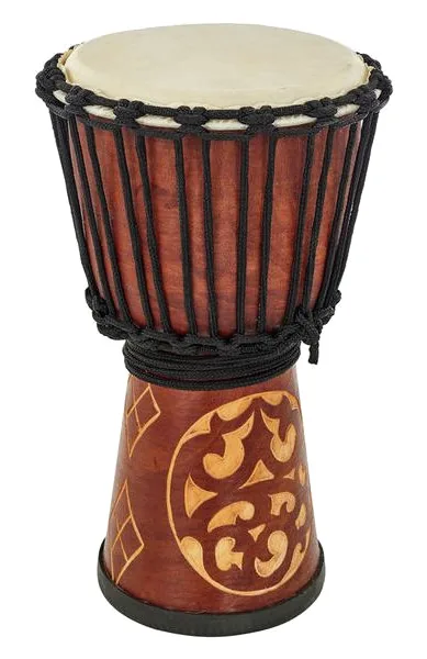 Terre Djembe Carved Ornament 40cm vooraanzicht