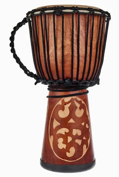 Terre Djembe Carved Ornament 50cm detail 3