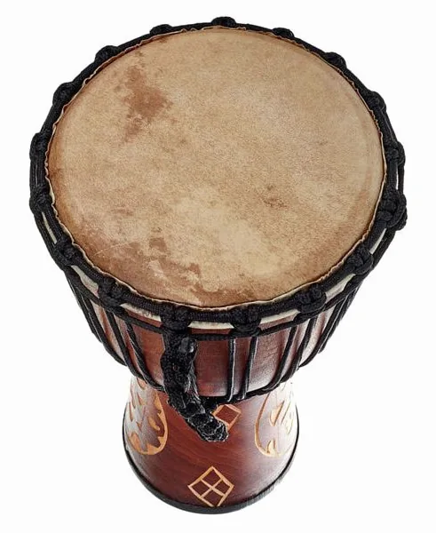 Terre Djembe Carved Ornament 50cm detail 4