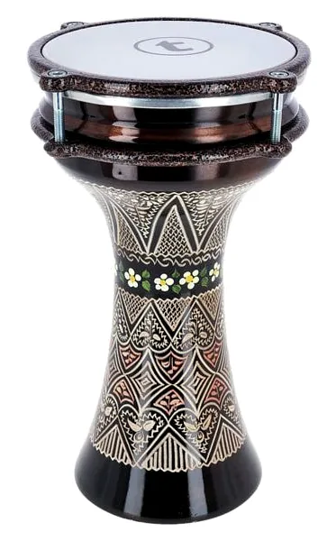 Thomann 6" Engraved Copper Darabuka vooraanzicht
