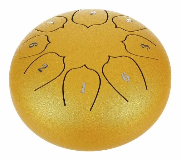 Thomann Tongue Drum 6" gold vooraanzicht