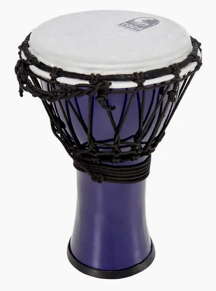 Toca 7" Color Sound Djembe Indigo vooraanzicht