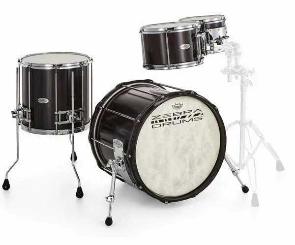 Zebra Drums Studio London Plane Tree Set detail 4