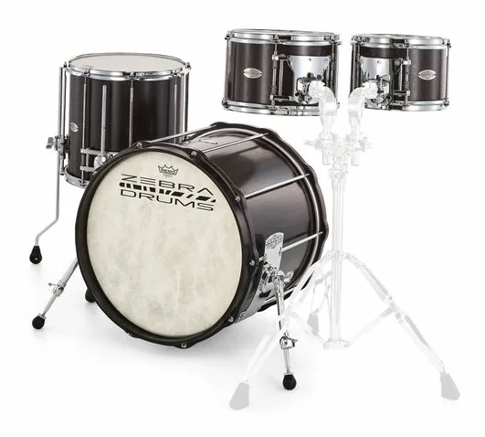 Zebra Drums Studio London Plane Tree Set vooraanzicht