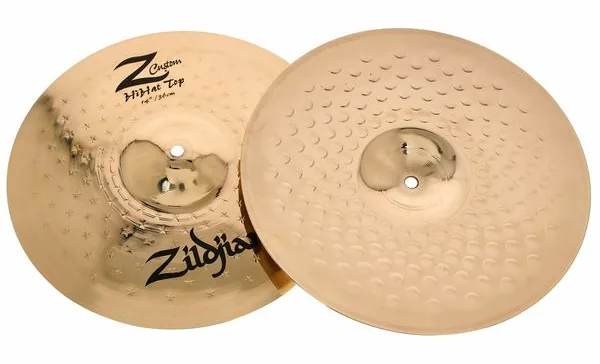 Zildjian 14" Z Custom brilliant Hi-Hat detail 3