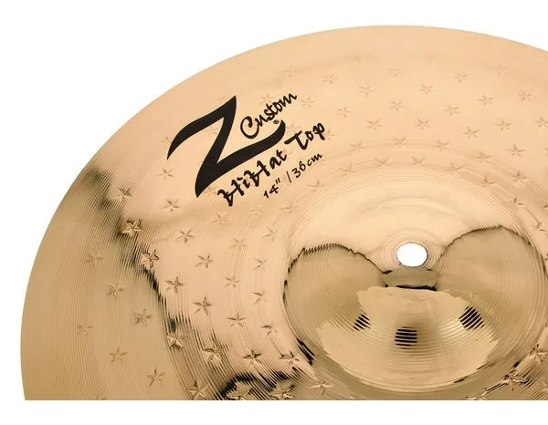 Zildjian 14" Z Custom brilliant Hi-Hat detail 5