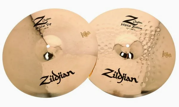 Zildjian 15" Z Custom brilliant Hi-Hat detail 2
