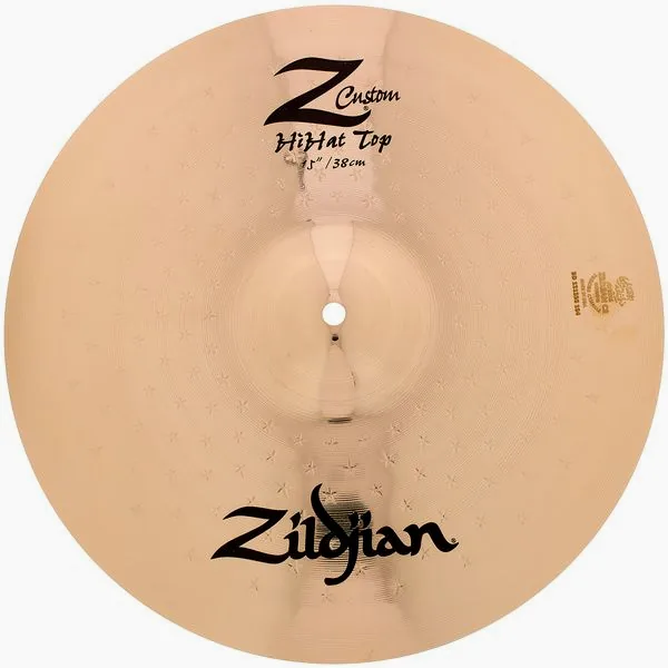 Zildjian 15" Z Custom brilliant Hi-Hat detail 4