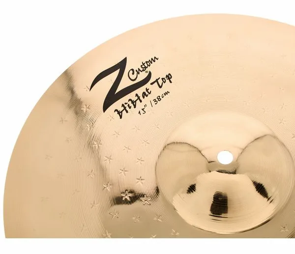 Zildjian 15" Z Custom brilliant Hi-Hat detail 5