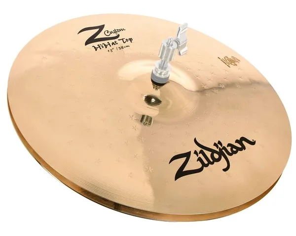 Zildjian 15" Z Custom brilliant Hi-Hat vooraanzicht