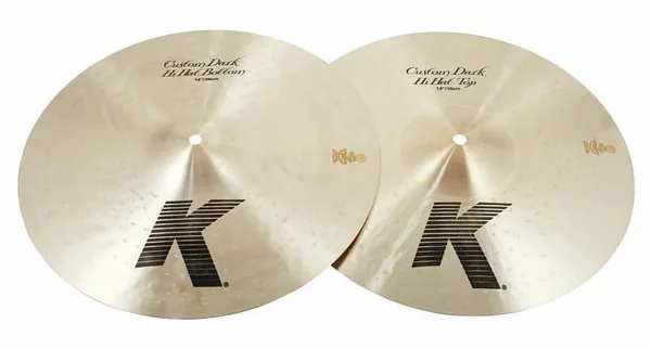 Zildjian 14" K-Custom Dark Hi-Hat vooraanzicht