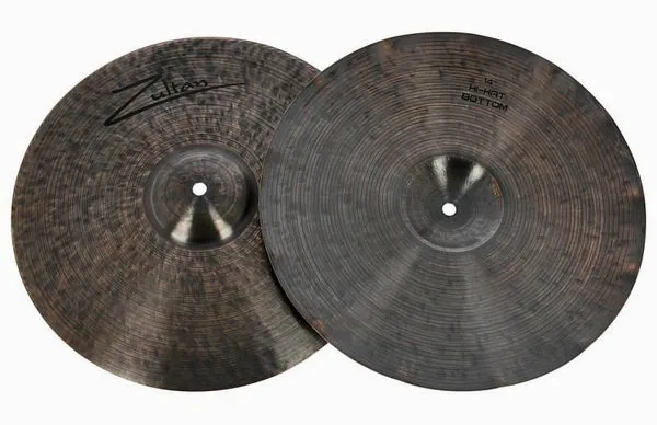 Zultan 14" Hi-Hat "dalge" Dark Matter detail 3