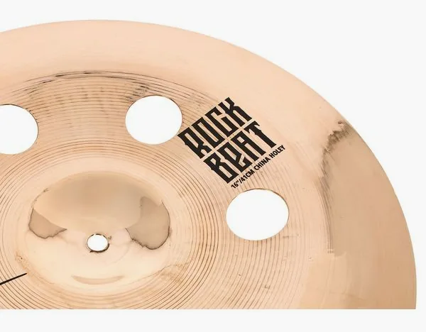Zultan 16" Rock Beat China Holey detail 5