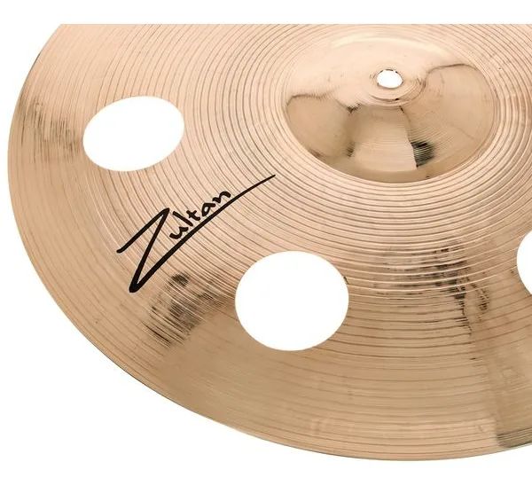 Zultan 16" Rock Beat Crash Holey detail 4