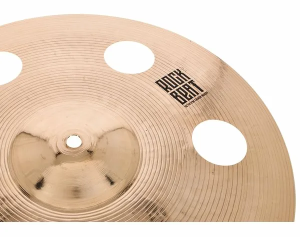 Zultan 16" Rock Beat Crash Holey detail 5