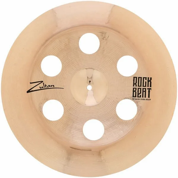 Zultan 18" Rock Beat China Holey detail 2