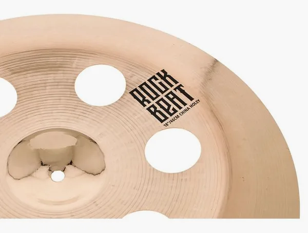 Zultan 18" Rock Beat China Holey detail 5
