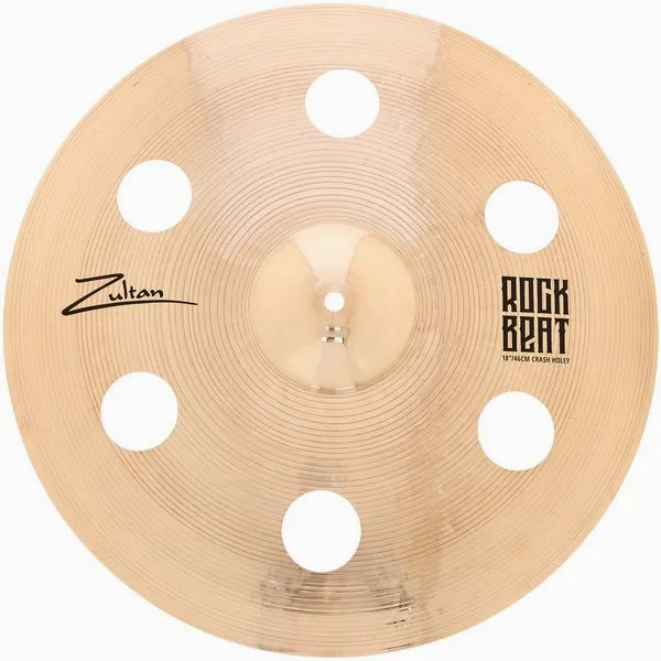Zultan 18" Rock Beat Crash Holey detail 2